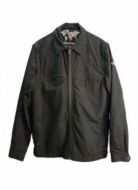 Black Scottevest Convertible Travel Jacket Veeam Logo Sz Med
